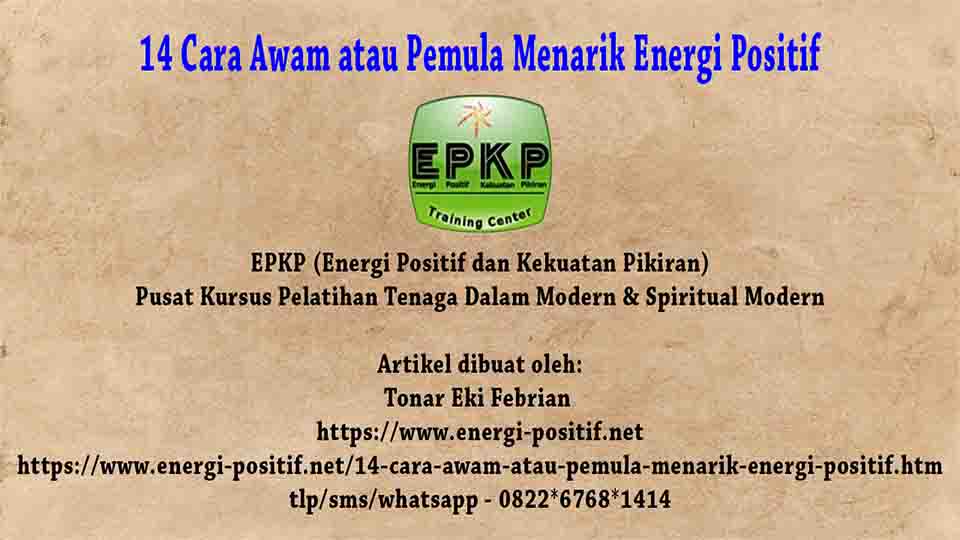 Cara menarik energi positif