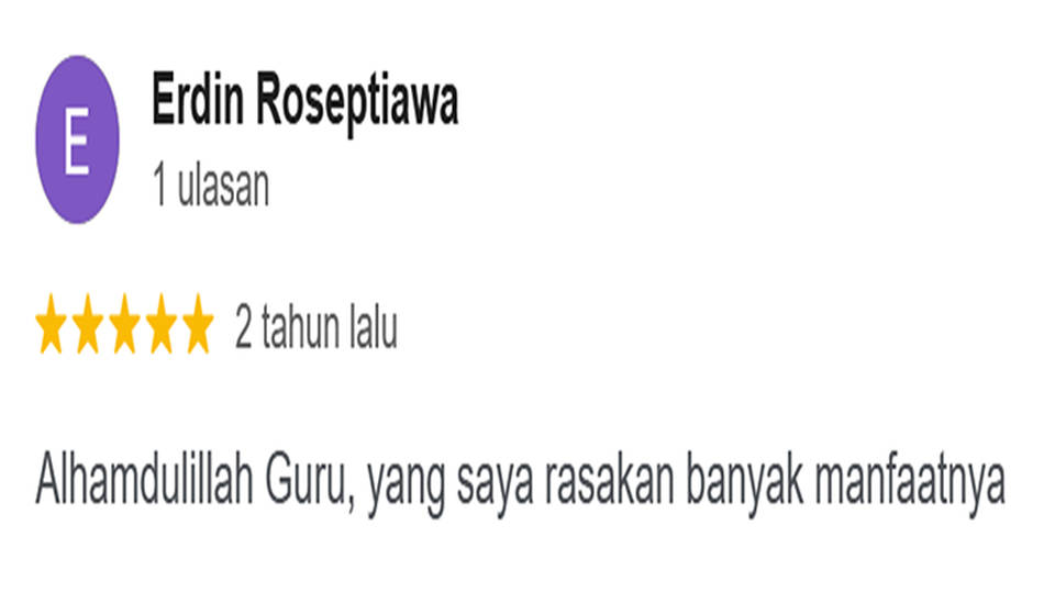 Review bintang 5 dari Erdin Roseptiawa untuk Kursus Ilmu Tenaga Dalam Modern dan Spiritual Modern di Jakarta Timur